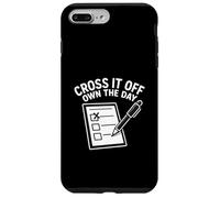 Cross It Off Own The Day Checklist Task Hustle Planner Case for iPhone 7 Plus/8 Plus