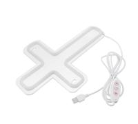 Cross Jesus Neon Light Sign 11.4x7.9in Warm White Acrylic