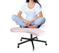 Cross Legged Office Chair - Height Adjustable Stool for Yoga Lovers, Ergonomic Seating for Various Postures