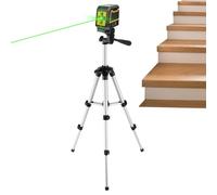 Cross Line Scales with Tripod - Cross Line Levelling for Construction, Quick Setup Leveling Tool for Sanitary Installation, Floor Laying, Garden Design, Wall Mounting, Window