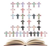 Cross Magnetic Bookmark,96 Pieces Flower Bookmarks - Religious Bible Verses Bookmarks,For School Prayer Education Church Reading Devotion Study Worship Meditation