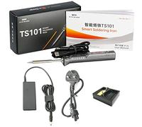 CROSS MARS Original TS101 Smart Portable Digital USB Type C Fast Heating Temperature Adjustable TS100 Upgraded Soldering Iron Kit (with UK Power Supply & B2 Tip)