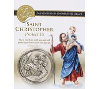 Cross My Heart ST Saint Christopher Car or Fridge Magnet 4cm with Love Token OL72106