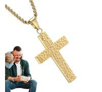 Cross Necklace for Men | Christian Necklace,3D Printed Jewelry Charm Religious with Secret Compartment for Men Women Casual Wear Occasions