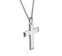 Cross Necklace Pendant Holy Men Never Fade Christian Jewelry Simple Cross Necklace