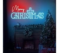 Cross Neon Sign Merry Christmas Signs Outdoor Jesus Sign Decor Christian Decoration Gift