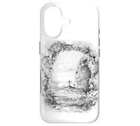 Cross of Christ Glorious Resurrection Black & White Ink Art Case for iPhone 17