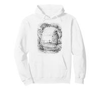 Cross of Christ Glorious Resurrection Black & White Ink Art Pullover Hoodie
