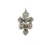 Cross of Forgiveness of the Virgin of the Pillar with 5 Micron Silver Coating