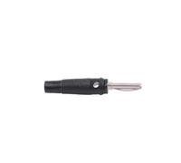 Cross Plug Copper Solder-Free 4mm Banana, High-Current High-Voltage Power Test Connector(Black,20PCS)