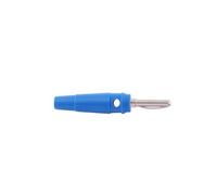Cross Plug Copper Solder-Free 4mm Banana, High-Current High-Voltage Power Test Connector(Blue,100PCS)