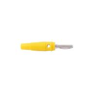 Cross Plug Copper Solder-Free 4mm Banana, High-Current High-Voltage Power Test Connector(Yellow,20PCS)