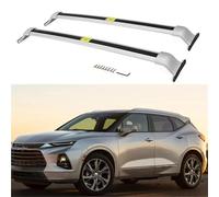 Cross Rail Roof Rack 2PCS Aluminum Crossbar Cross Bars For Chevy For Blazer 2019-2024 Luggage Roof Rail Rack Lockable Railing Roof Bars For Cars