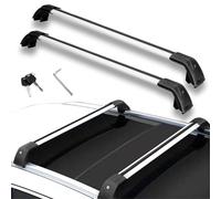 Cross Rail Roof Rack 2PCS For Q5 B10 2025 Crossbars Cross Bars Roof Rail Rack Lockable Aluminum Alloy Railing Roof Bars For Cars(Silverblack)