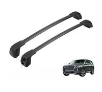 Cross Rail Roof Rack Lockable Roof Rack Cross Bars For Hyundai For Palisade SE SEL XRT 2019-2024 With Side Rails Aluminum Railing Roof Bars For Cars