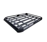Cross Rail Roof Rack Silver Black Universal Car Roof Rack Cargo Aluminum Alloy Top Luggage Basket With Bars For SUV Railing Roof Bars For Cars(Black,127x90cm)