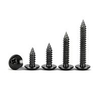 Cross Recessed Flat Head Self-Tapping Screws Black Carbon Steel Phillips Truss Head Screw M2.3 M2.6 M3 M3.5 M4 M5 M6 5pcs-100pcs(M3x16(50pcs))