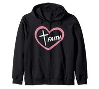 Cross Religion Bible Verses Church Family Catholic Religious Zip Hoodie