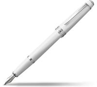 CROSS Bailey Light Click-Off Cap Plastic Fountain Pen with Resin Finish, Fine Fountain, includes Premium Gift Box and Black Cartridge, 1 Pack, Polished Coral, Glossy White,Fine Nib