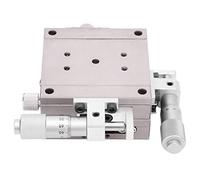 Cross Roller Guide Sliding Table High Precision Manual XY Axis Platform 60x60mm M2G S60 Stainless Steel Linear Motion Stage for Laboratory Equipment and Industrial Machinery