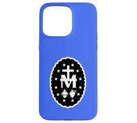 Cross Sacred Hearts Twelve Stars Miraculous Medal Case for iPhone 15 Pro Max