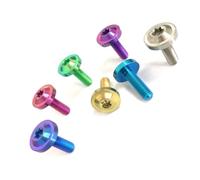 Cross Screw,Flange Screws M4 M5 M6 M8 Titanium Torx Socket Button Head With Collar Bolt 10Pcs(M4x20xtitanium colour)