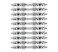 Cross Screwdriver Bits, 10Pcs 2 Ended PH2, Magnetic K5 Alloy Steel - Non Slip, Strong Magnetic Fixation, Impact Drill Compatible