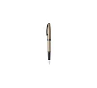 Sheaffer VFM - Refillable fountain pen with medium grade stainless steel nib, polished chrome with gold-tone trim