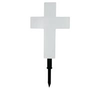 Cross Solar Lights - Outdoor Memorial Stake, Waterproof Resin Decor,long lasting, Warm Glow Illumination | Heat Charged Garden Accent for Grave Marker Yard Pathway Remembrance Display