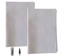 Cross Stitch 2PCS Fabric Aida Cloth 14 Count, 12x18 inch Embroidery Fabric DIY Cross Stitch Kits White Classic Cloth Style 3Cross