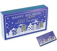 Cross Stitch Advent Calendar 2025 Christmas DIY Festive Stamped Cross Stitch Kits, Crochet Advent Calendar Kit, 24 Day Christmas Countdown Embroidery Set for Beginners and Craft Lovers (Blue)