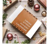 Cross Stitch Advent Calendar,Christmas DIY Festive Stamped Cross Stitch Kits, Crochet Advent Calendar Kit, Christmas Countdown Embroidery Set for Beginners and Craft Lovers