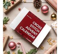 Cross Stitch Advent Calendar,Christmas DIY Festive Stamped Cross Stitch Kits, Crochet Advent Calendar Kit, Christmas Countdown Embroidery Set for Beginners and Craft Lovers