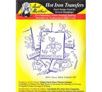 Cross Stitch Colonial Girl Aunt Martha's Hot Iron Embroidery Transfer by Aunt Martha's