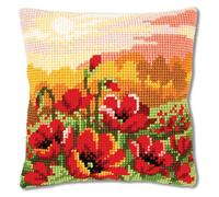 Vervaco Cross-Stitch Cushion Kit – Cotton/Polyester – Assorted