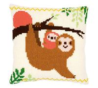 Cross Stitch Cushion Kit Sloth
