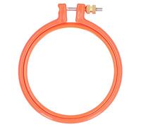 Cross Stitch Embroidery Circle Plastic Colorful Hoop Ring for DIY Art Craft Sewing (4 Inch)
