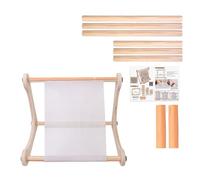 Cross Stitch Embroidery Hoop Holder Stand for Lap or Table Top Height Adjustable Embroidery Stand Portable Wooden Stand Adjustable for Embroidery and Sewing Projects