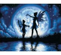 Cross Stitch Embroidery kit for Beginners to Advanced embroiderers, Full Range Stamp & 11CT Fabric Set, Printed Embroidery for Angels Handmade Embroidery kit, Minimalist Style 40x50cm.