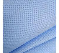 Cross Stitch Fabric 18CT/14CT/11ct/16ct Aida Cross Stitch Canvas Fabric Cloth Light Coffee Color 25-25cm for Needlework(Sky Blue,11CT,200-150)