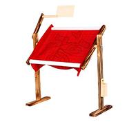 Cross Stitch Frame Stand, Adjustable Solid Wood Cross Stitch Rack, Wooden Standing Desktop Embroidery Frame Floor Stand, Wood Embroidery Hoop,Chinese Needlework Quilting Sewing Cross Stitch Tool