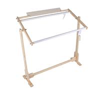 Cross Stitch Frame Stand - Adjustable Wooden Frame Embroidery Stand Cross Stitch Frame Floor Stand Needlework Stand Lap Frame Craft Tool Wooden Embroidery Tapestry Hoops (80cm，14CT)