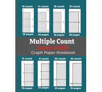 Cross Stitch Graph Paper ( 14,18,16,10,8,12,20,32 count): Large 8.5 x 11 inches Pattern Book with Multiple Grid Counts for Easy Stitch Design with 200 pages