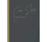Cross Stitch Graph Paper: Cross stitching in 14 squares Per inch grid. The 14 by 14 stitches per inch chart makes it easy to create simple or complex ... & Needlework designs. luxury gold cover