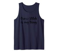 Cross-Stitch is My Thing Love Counted to Cross Stitch Tank Top