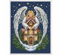 Cross Stitch Kit Christmas Angel Counted Pattern 17 x 21 cm