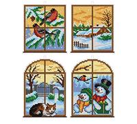 Cross Stitch Kit Christmas with plastic canvas art. 7664
