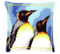Cross Stitch Kit: Cushion: King Penguins