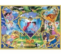 Cross Stitch Kit Fairy Tale World Beautiful Cartoon Princess and Prince Popular Pattern Printing Cross Stitch Kit 11CT Beginner Engraved Embroidery Gift DIY Advanced Handmade (40x50cm)