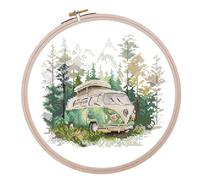 Cross Stitch Kit HobbyJobby - It's time to travel, Counted Cross Stitch Kit for Adults, Needlecraft Kit